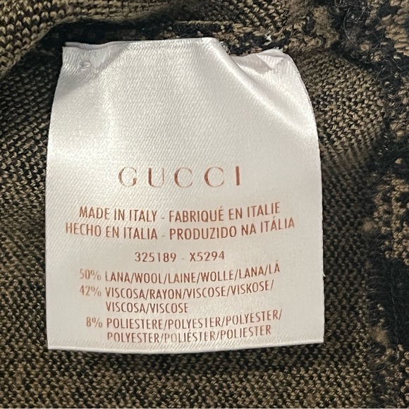 NWOT Gucci Womens Python Printed Wool Blend Tank Top, 325189 X5294 | Size M - Picture 9 of 11